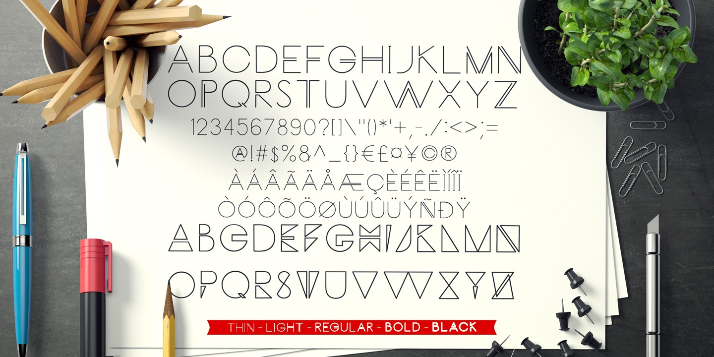 Carrinady Thin Font preview